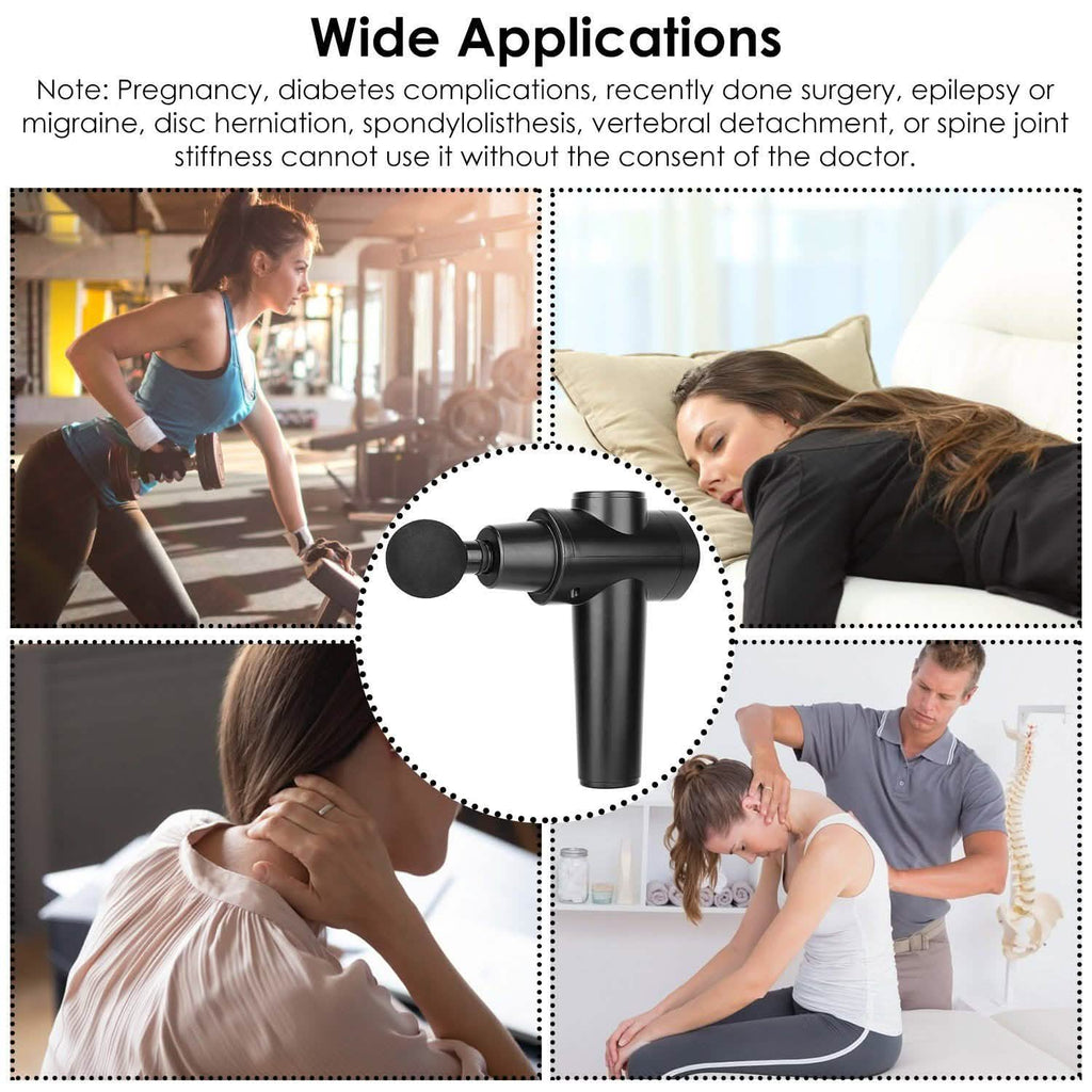 Percussion Digital Display Rechargeable Deep Tissue Vibration Massage Gun - PrimeNest
