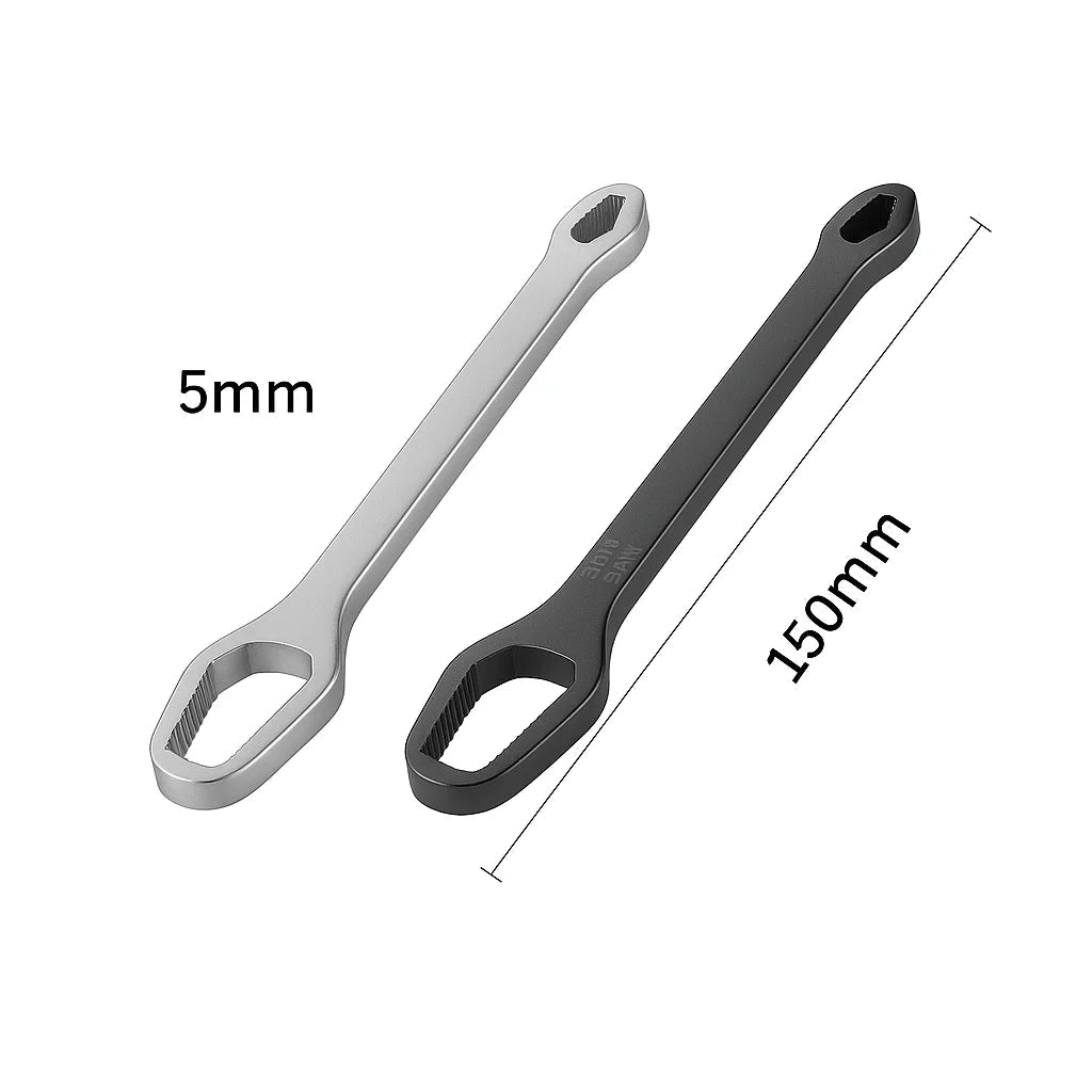 PINMOAP 1PC Multi Functional Wrench With Adjustable Self Tightening Double Head Wrench Convenient Tool For Cars Bicycles Homes - PrimeNest