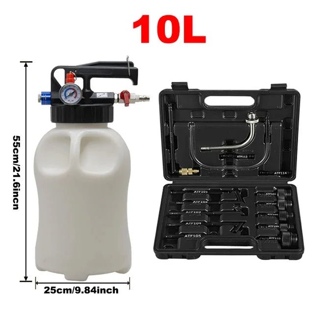 Pneumatic Transmission Oil Refilling Tool, Oil Refill Filling, ATF Adapters, 6L, 10LDispenser Pump Kit, Fluid Extractor Adaptor - PrimeNest