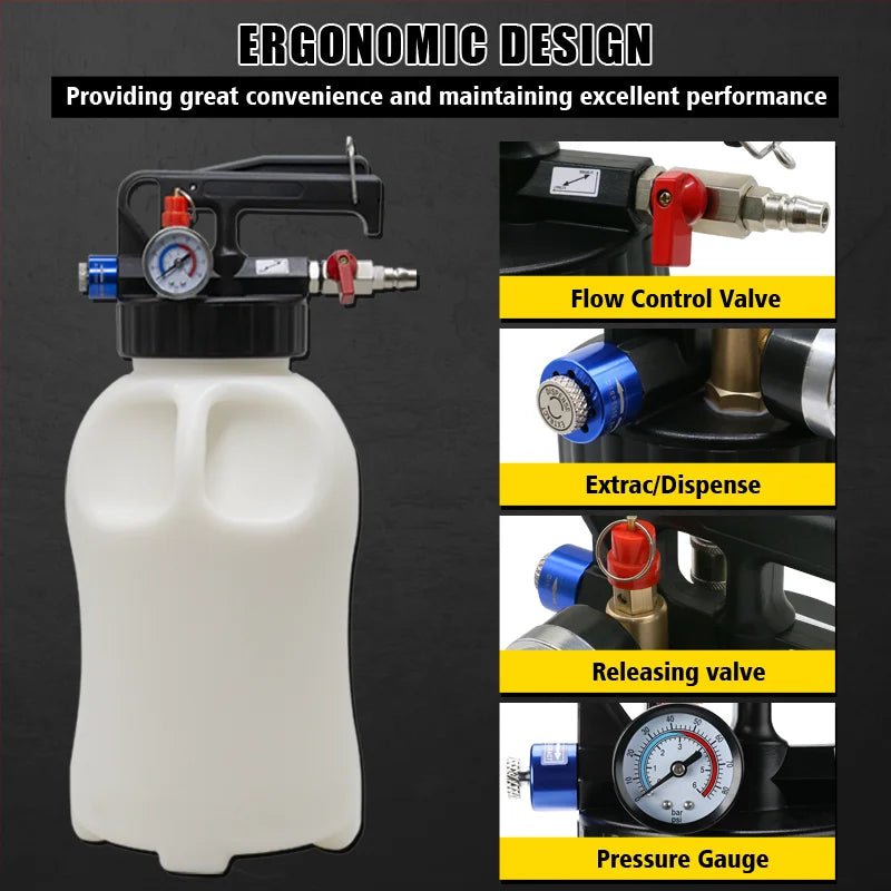 Pneumatic Transmission Oil Refilling Tool, Oil Refill Filling, ATF Adapters, 6L, 10LDispenser Pump Kit, Fluid Extractor Adaptor - PrimeNest