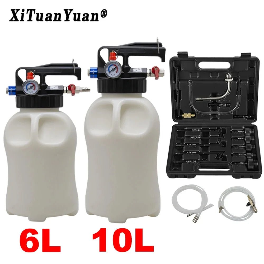 Pneumatic Transmission Oil Refilling Tool, Oil Refill Filling, ATF Adapters, 6L, 10LDispenser Pump Kit, Fluid Extractor Adaptor - PrimeNest