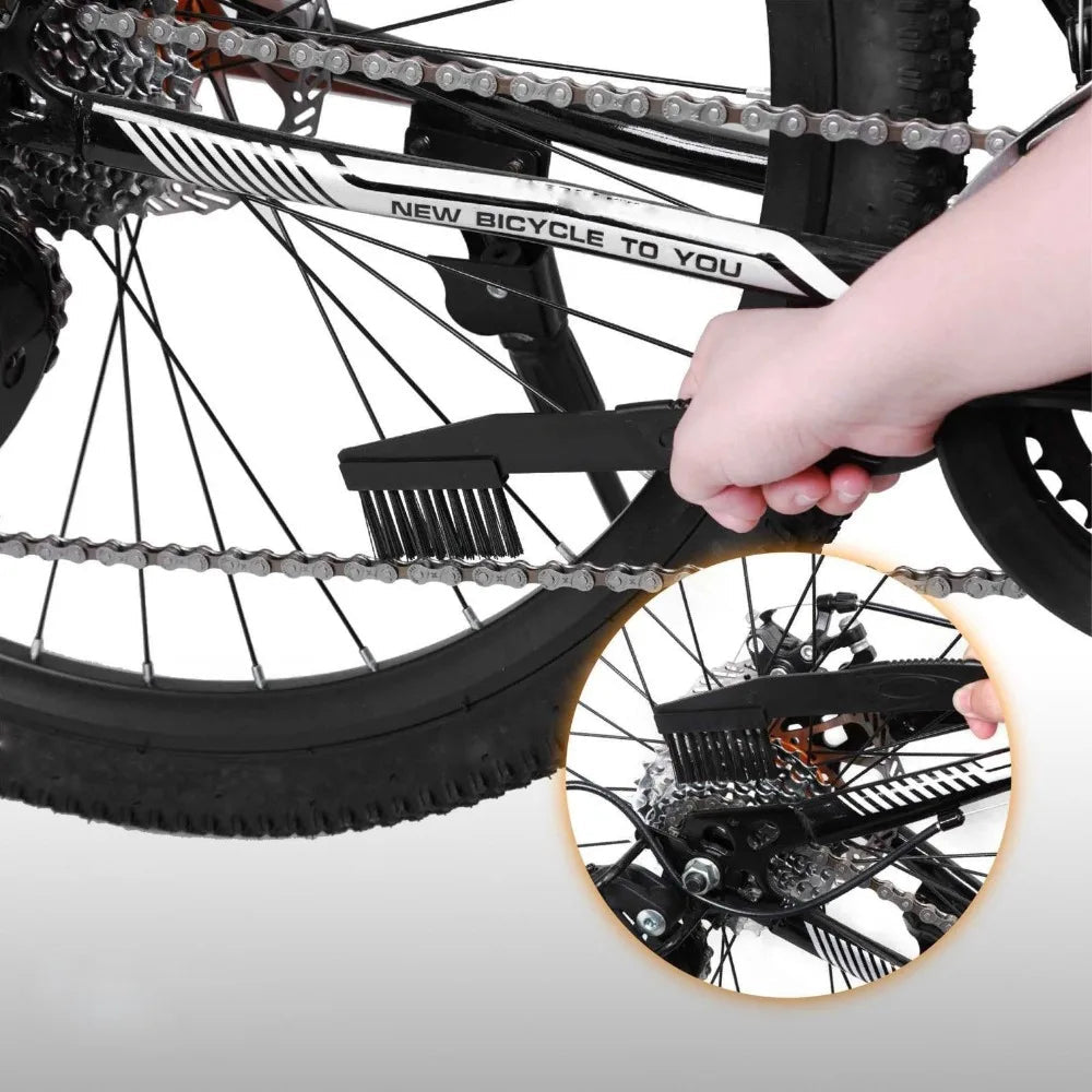 Portable Bicycle Chain Cleaner Bike Brushes Scrubber Wash Tool Mountain Cycling Cleaning Kit Outdoor Accessory - PrimeNest
