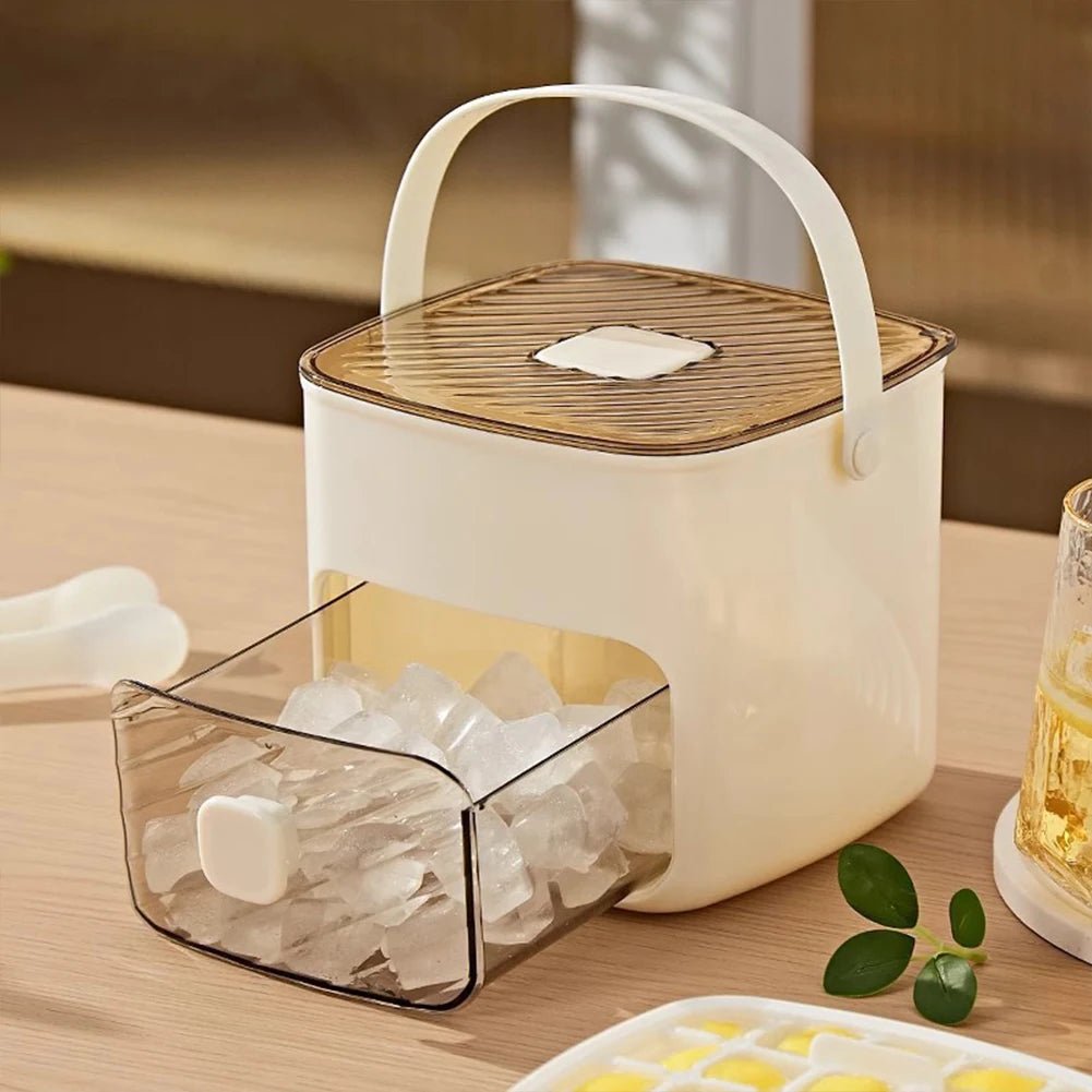 Portable Ice Maker Machine & Drawer Countertop Ice Cube Maker Compact Ice Maker Machine for Home Kitchen Camping RV Office - PrimeNest