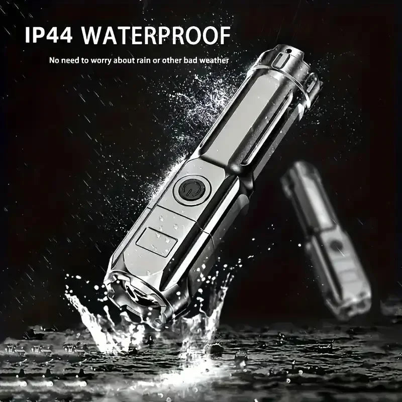 Powerful LED Flashlight Rechargeable USB Waterproof Zoom Fishing Hunting Camping 100,00 Lumen Tactical Flashlight LED Torch - PrimeNest