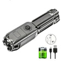 Powerful LED Flashlight Rechargeable USB Waterproof Zoom Fishing Hunting Camping 100,00 Lumen Tactical Flashlight LED Torch - PrimeNest