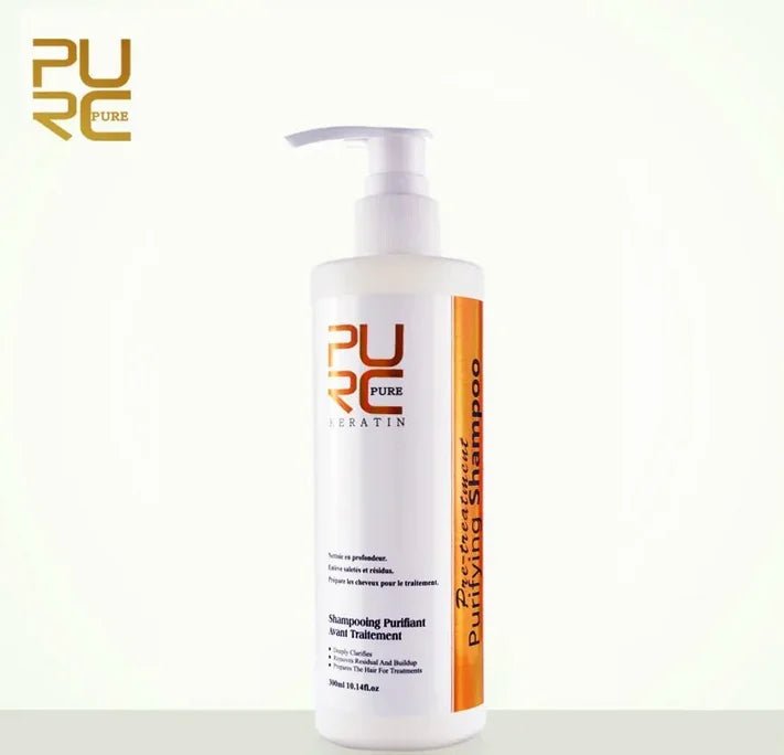 PURC Keratin Treatment Shampoo Conditioner Hair Straightening Products Smoothing Repairing Hair Mask Curly Hair Straighten Care - PrimeNest