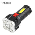 Rechargeable High-Power Flashlight with Side Light 3 Lighting Modes for Camping Outdoor Activities And Adventures - PrimeNest