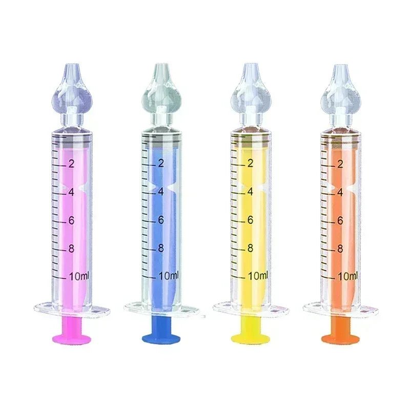 Rhinitis Nasal Irrigator Washing for Children Silicone Baby Nasal Aspirator Syringe Baby Nose Cleaner Kids Nasal Washer Reusable - PrimeNest