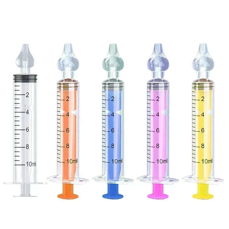 Rhinitis Nasal Irrigator Washing for Children Silicone Baby Nasal Aspirator Syringe Baby Nose Cleaner Kids Nasal Washer Reusable - PrimeNest