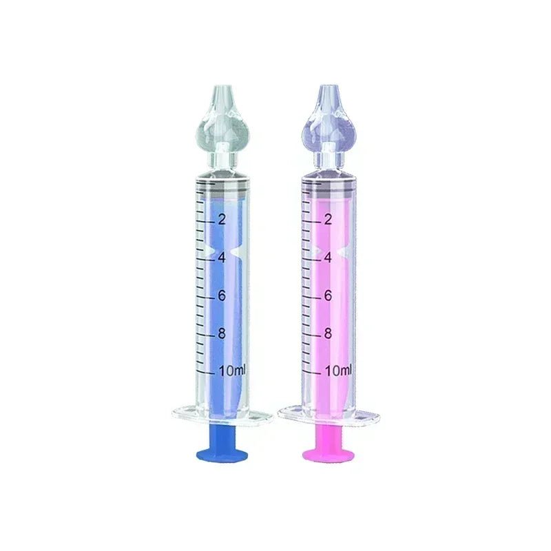Rhinitis Nasal Irrigator Washing for Children Silicone Baby Nasal Aspirator Syringe Baby Nose Cleaner Kids Nasal Washer Reusable - PrimeNest