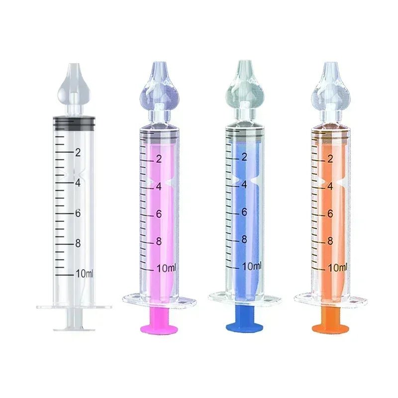 Rhinitis Nasal Irrigator Washing for Children Silicone Baby Nasal Aspirator Syringe Baby Nose Cleaner Kids Nasal Washer Reusable - PrimeNest