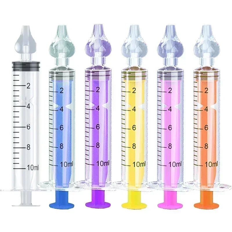 Rhinitis Nasal Irrigator Washing for Children Silicone Baby Nasal Aspirator Syringe Baby Nose Cleaner Kids Nasal Washer Reusable - PrimeNest