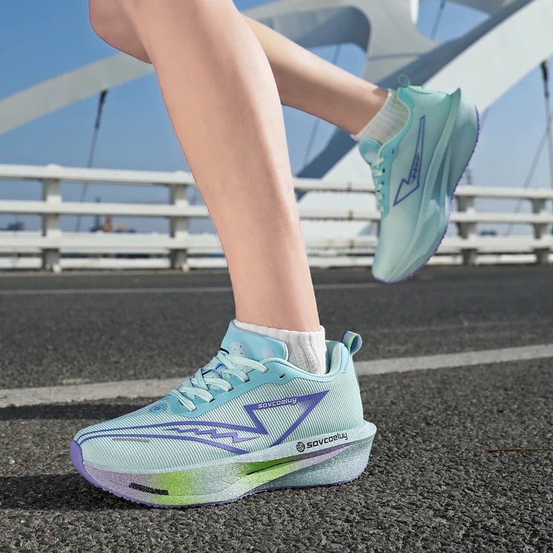 Running Shoes Carbon Board Speciality Marathon Men Sports Breathable Lightweight Women's Comfortable Athletic Nonskid Sneakers - PrimeNest