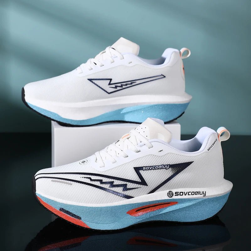 Running Shoes Carbon Board Speciality Marathon Men Sports Breathable Lightweight Women's Comfortable Athletic Nonskid Sneakers - PrimeNest