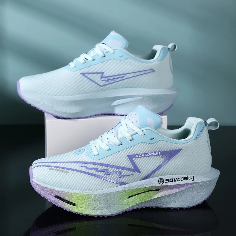 Running Shoes Carbon Board Speciality Marathon Men Sports Breathable Lightweight Women's Comfortable Athletic Nonskid Sneakers - PrimeNest