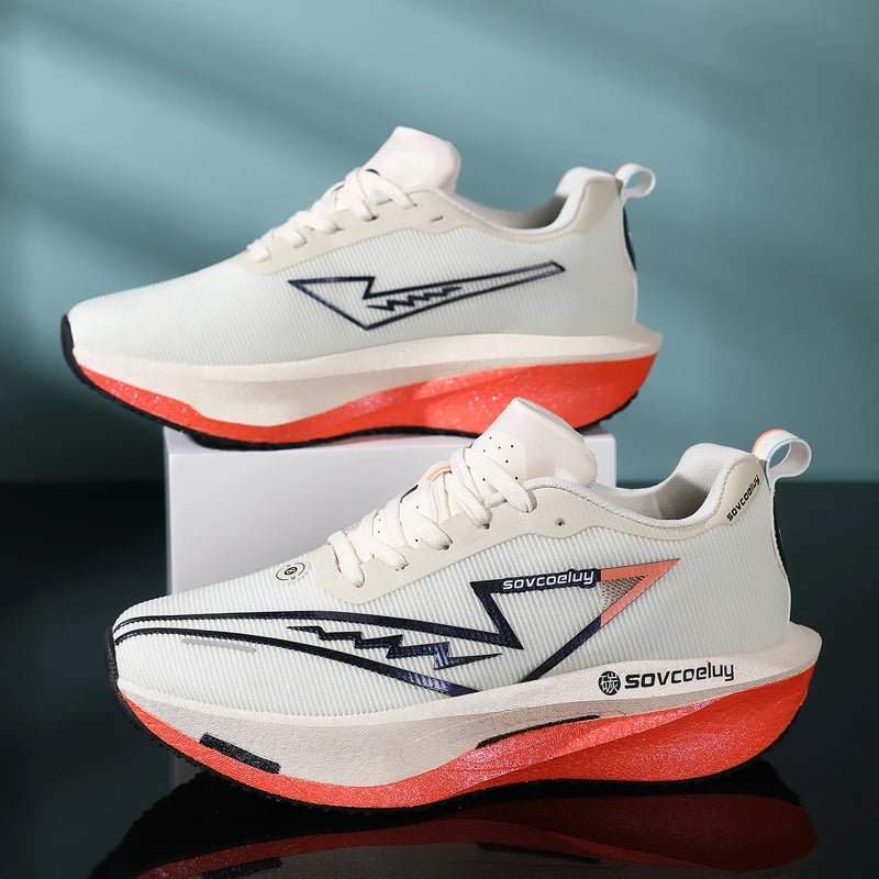 Running Shoes Carbon Board Speciality Marathon Men Sports Breathable Lightweight Women's Comfortable Athletic Nonskid Sneakers - PrimeNest