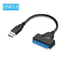 SATA to USB 3.0 / 2.0 Cable Up to 6 Gbps for 2.5 Inch External HDD SSD Hard Drive SATA 3 22 Pin Adapter USB 3.0 to Sata III Cord - PrimeNest