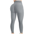 Sexy Bubble Yoga Fitness Leggings Solid Color Slim Fit Hip Lifting Sports Pants WOMEN'S Sportswear - PrimeNest