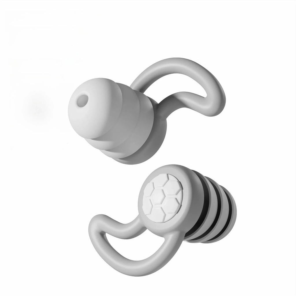 Silicone Noise Cancelling Earplugs Noise Filter Sleep Swimming Waterproof Three Layer Mute Earplugs - PrimeNest