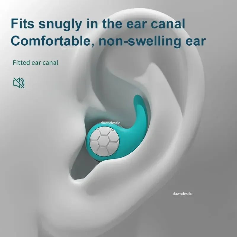 Silicone Noise Cancelling Earplugs Noise Filter Sleep Swimming Waterproof Three Layer Mute Earplugs - PrimeNest