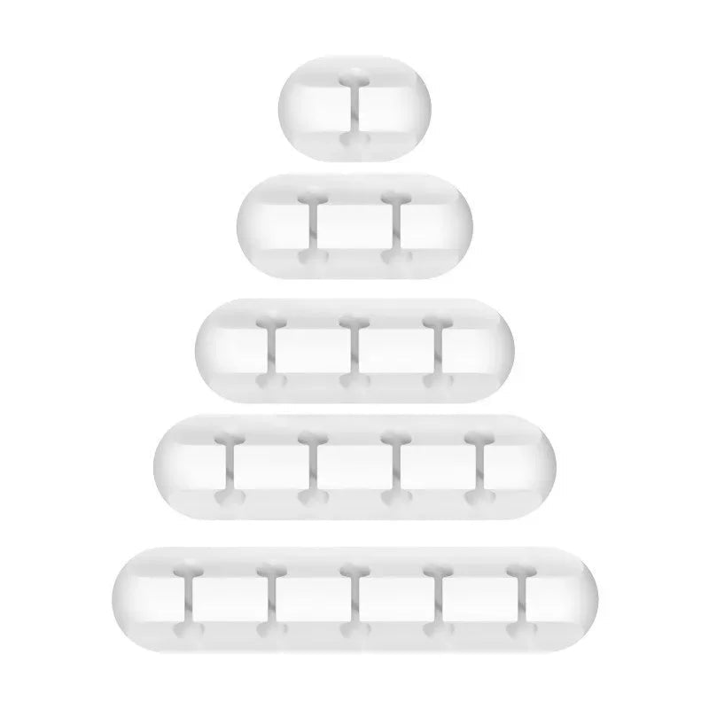Silicone USB Cable Organizer USB Charging Cable Winder Desktop Tidy Management Clips Cable Holder For Mouse earphone Accessories - PrimeNest