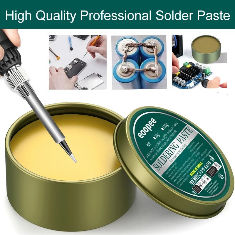 Solder Paste Rosin Flux 10g/30g/100g Lead-free Welding Flux Iron Repair Welding Paste Soldering Tin Soldering Oil Soldering Flux - PrimeNest