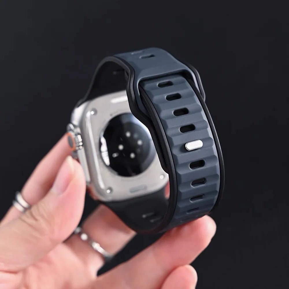 Sport Silicone Strap For Apple Watch ultra 2 49mm Band 45mm 44mm 42mm 46mm 44 mm correa bracelet iwatch Series 10 9 8 7 6 5 4 se - PrimeNest