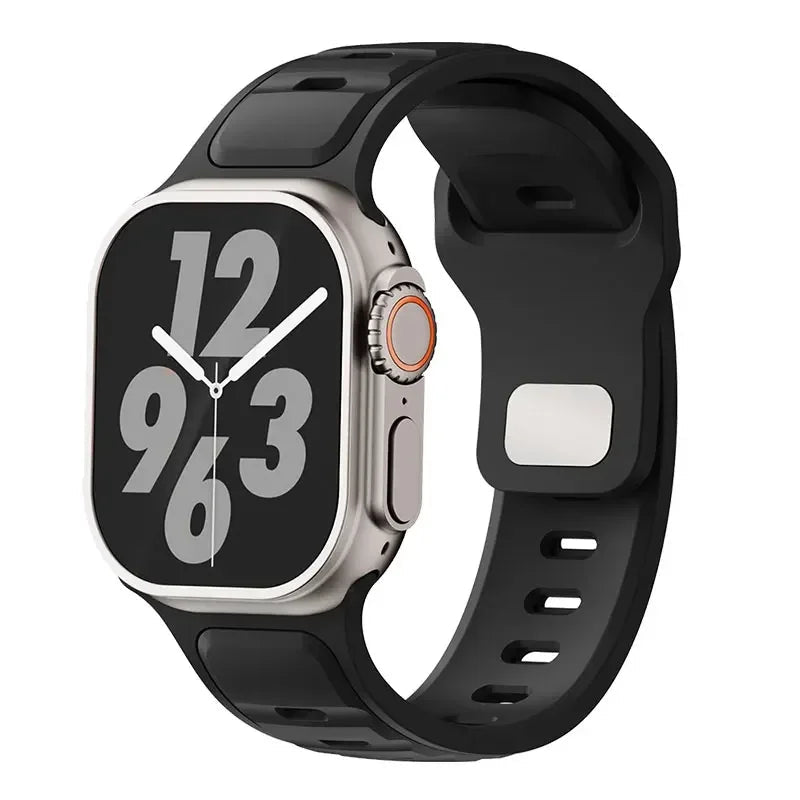 Sport Silicone Strap For Apple Watch ultra 2 49mm Band 45mm 44mm 42mm 46mm 44 mm correa bracelet iwatch Series 10 9 8 7 6 5 4 se - PrimeNest