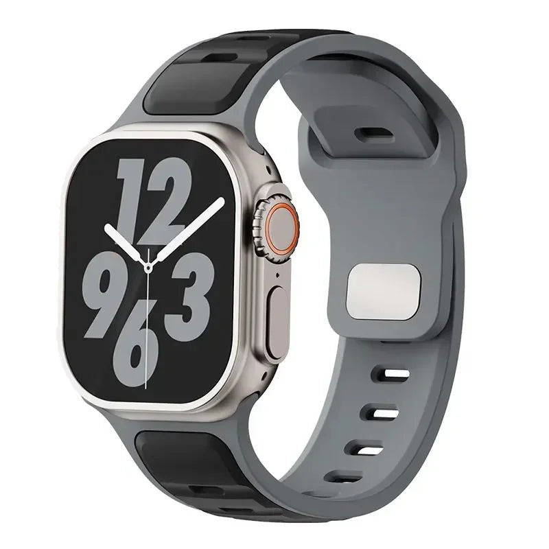 Sport Silicone Strap For Apple Watch ultra 2 49mm Band 45mm 44mm 42mm 46mm 44 mm correa bracelet iwatch Series 10 9 8 7 6 5 4 se - PrimeNest