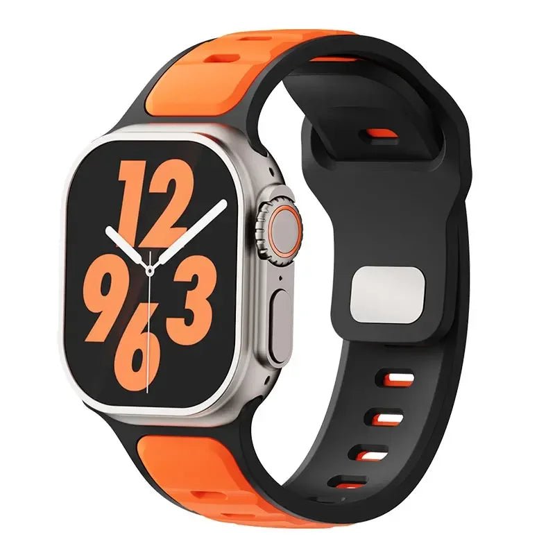 Sport Silicone Strap For Apple Watch ultra 2 49mm Band 45mm 44mm 42mm 46mm 44 mm correa bracelet iwatch Series 10 9 8 7 6 5 4 se - PrimeNest