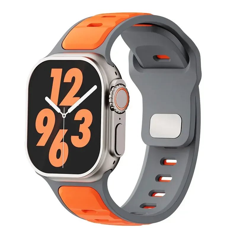 Sport Silicone Strap For Apple Watch ultra 2 49mm Band 45mm 44mm 42mm 46mm 44 mm correa bracelet iwatch Series 10 9 8 7 6 5 4 se - PrimeNest