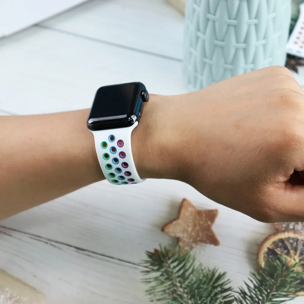 Sport strap For Apple Watch Band Ultra 49mm 44mm 45mm 38/40mm/41mm Silicone Pride Bracelet correa iWatch Series 8 7 6 4 5 3 9 SE - PrimeNest