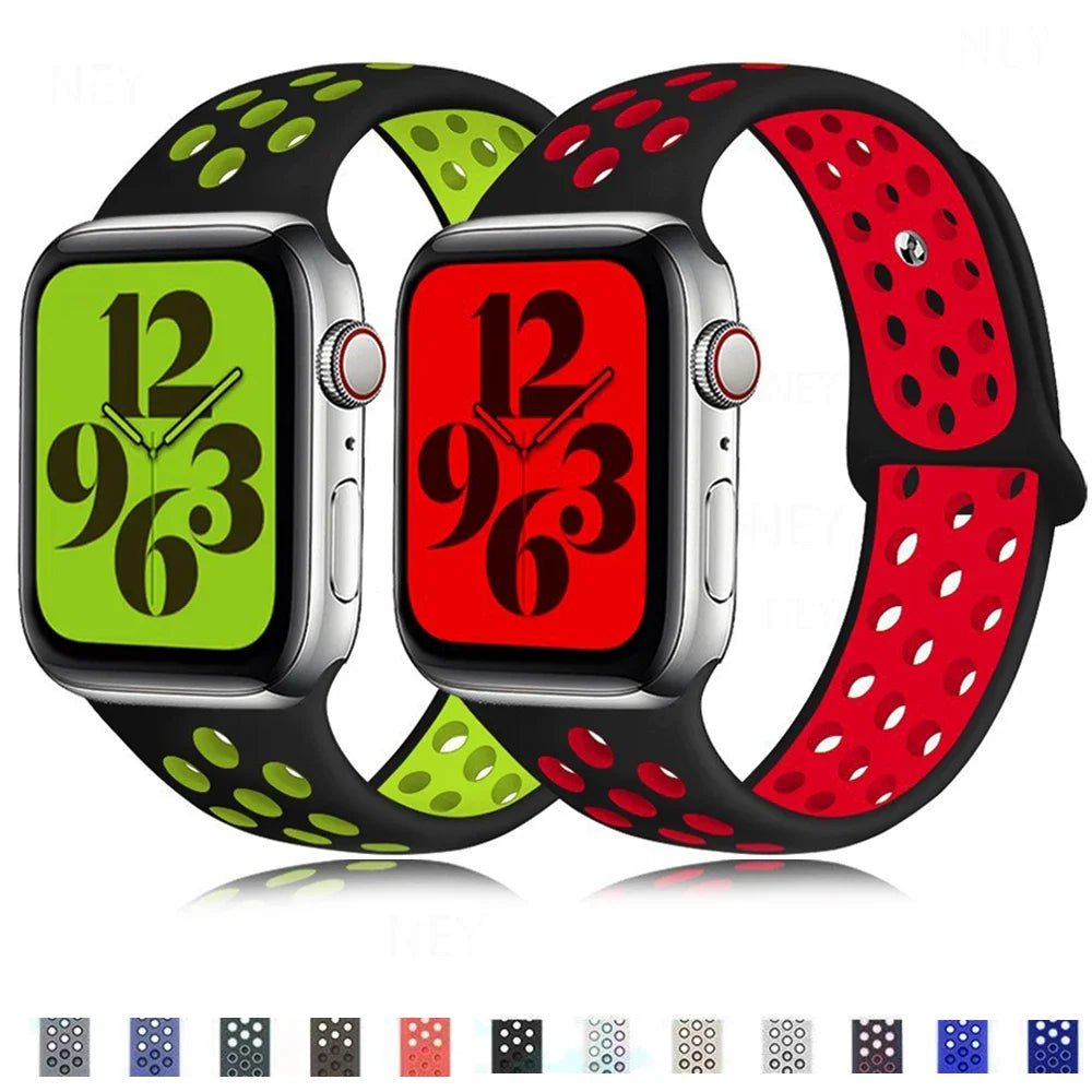 Sport strap For Apple Watch Band Ultra 49mm 44mm 45mm 38/40mm/41mm Silicone Pride Bracelet correa iWatch Series 8 7 6 4 5 3 9 SE - PrimeNest