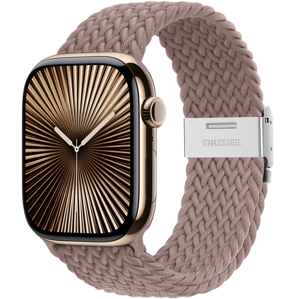 Strap For Apple watch band 46mm 45mm 44mm 49mm 40mm 41mm 42mm Braided loop correa bracelet iWatch series 10 8 9 7 5 2030 - PrimeNest