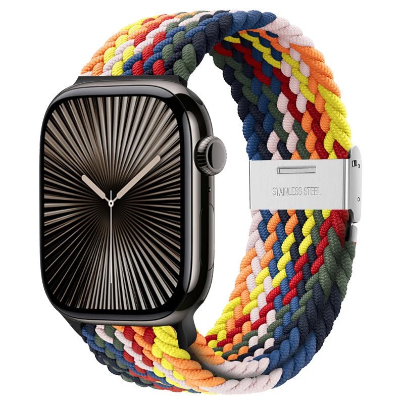 Strap For Apple watch band 46mm 45mm 44mm 49mm 40mm 41mm 42mm Braided loop correa bracelet iWatch series 10 8 9 7 5 2030 - PrimeNest