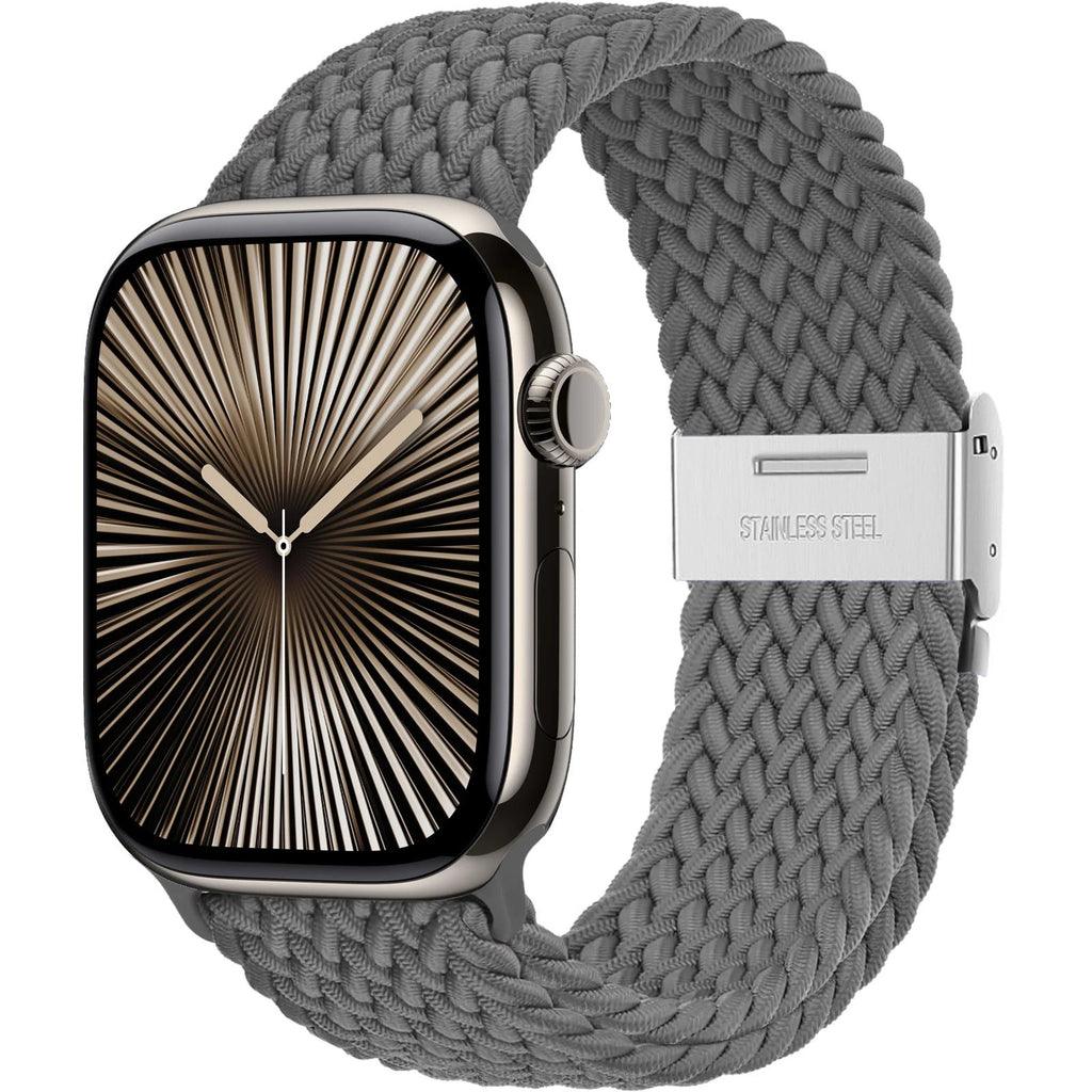 Strap For Apple watch band 46mm 45mm 44mm 49mm 40mm 41mm 42mm Braided loop correa bracelet iWatch series 10 8 9 7 5 2030 - PrimeNest