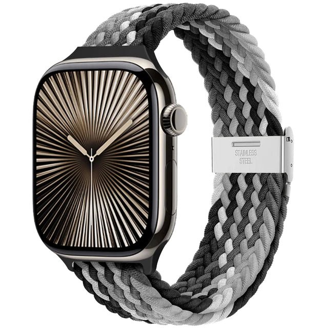 Strap For Apple watch band 46mm 45mm 44mm 49mm 40mm 41mm 42mm Braided loop correa bracelet iWatch series 10 8 9 7 5 2030 - PrimeNest