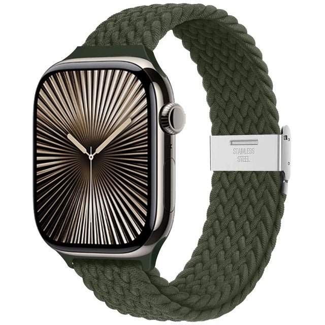 Strap For Apple watch band 46mm 45mm 44mm 49mm 40mm 41mm 42mm Braided loop correa bracelet iWatch series 10 8 9 7 5 2030 - PrimeNest