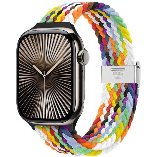 Strap For Apple watch band 46mm 45mm 44mm 49mm 40mm 41mm 42mm Braided loop correa bracelet iWatch series 10 8 9 7 5 2030 - PrimeNest