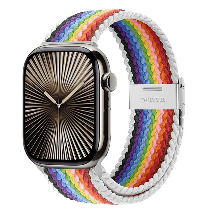 Strap For Apple watch band 46mm 45mm 44mm 49mm 40mm 41mm 42mm Braided loop correa bracelet iWatch series 10 8 9 7 5 2030 - PrimeNest