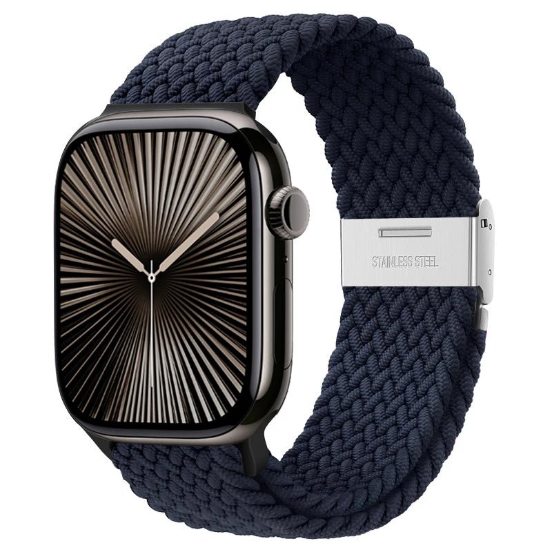 Strap For Apple watch band 46mm 45mm 44mm 49mm 40mm 41mm 42mm Braided loop correa bracelet iWatch series 10 8 9 7 5 2030 - PrimeNest