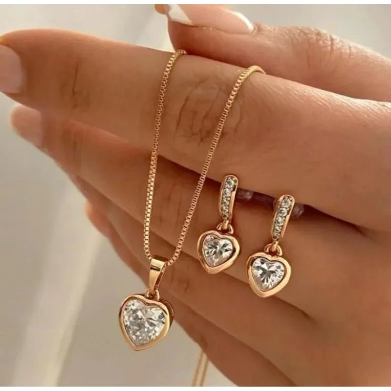 Stylish Pearl Jewelry Set for Women, Featuring Drop Earrings and Matching Necklace, Simple Elegant Everyday Wear and Party Acces - PrimeNest