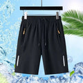 Summer Men Shorts Ice Silk Running Gym Sport Shorts Quick Dry Breathable Beach Short Pant Fitness Jogging Cool Casual Sportswear - PrimeNest