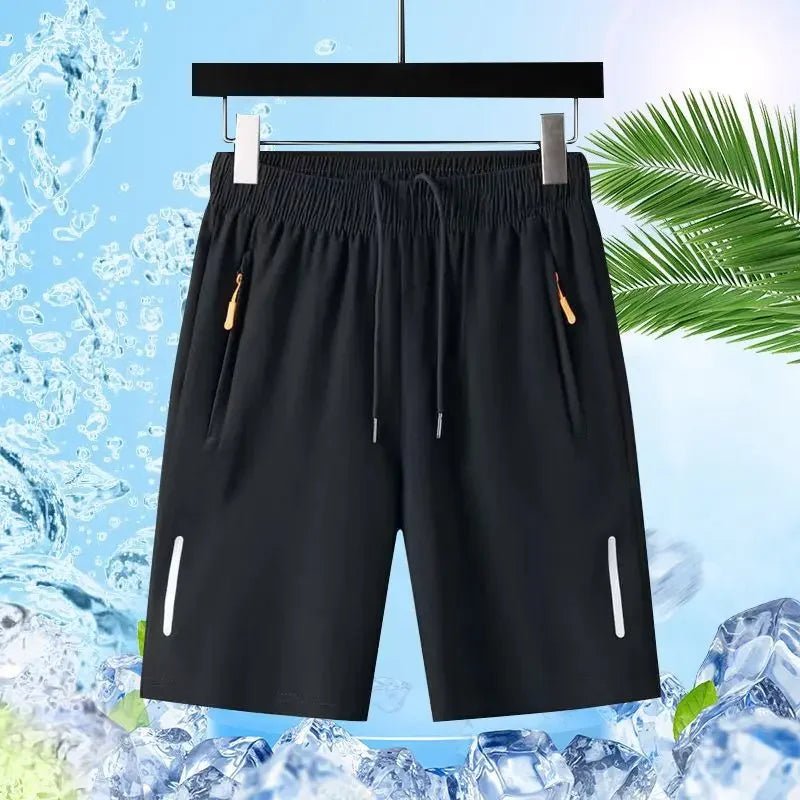 Summer Men Shorts Ice Silk Running Gym Sport Shorts Quick Dry Breathable Beach Short Pant Fitness Jogging Cool Casual Sportswear - PrimeNest