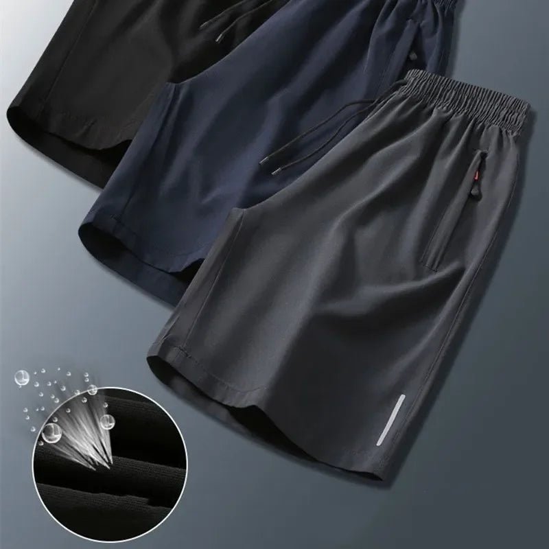 Summer Men Shorts Ice Silk Running Gym Sport Shorts Quick Dry Breathable Beach Short Pant Fitness Jogging Cool Casual Sportswear - PrimeNest