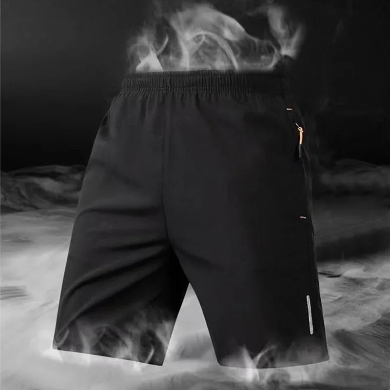 Summer Men Shorts Ice Silk Running Gym Sport Shorts Quick Dry Breathable Beach Short Pant Fitness Jogging Cool Casual Sportswear - PrimeNest