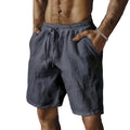 Summer New Men's Breathable Shorts Hawaii Beach Short Pants Male Solid Color Trousers Loose Lightweight Short Streetwear - PrimeNest