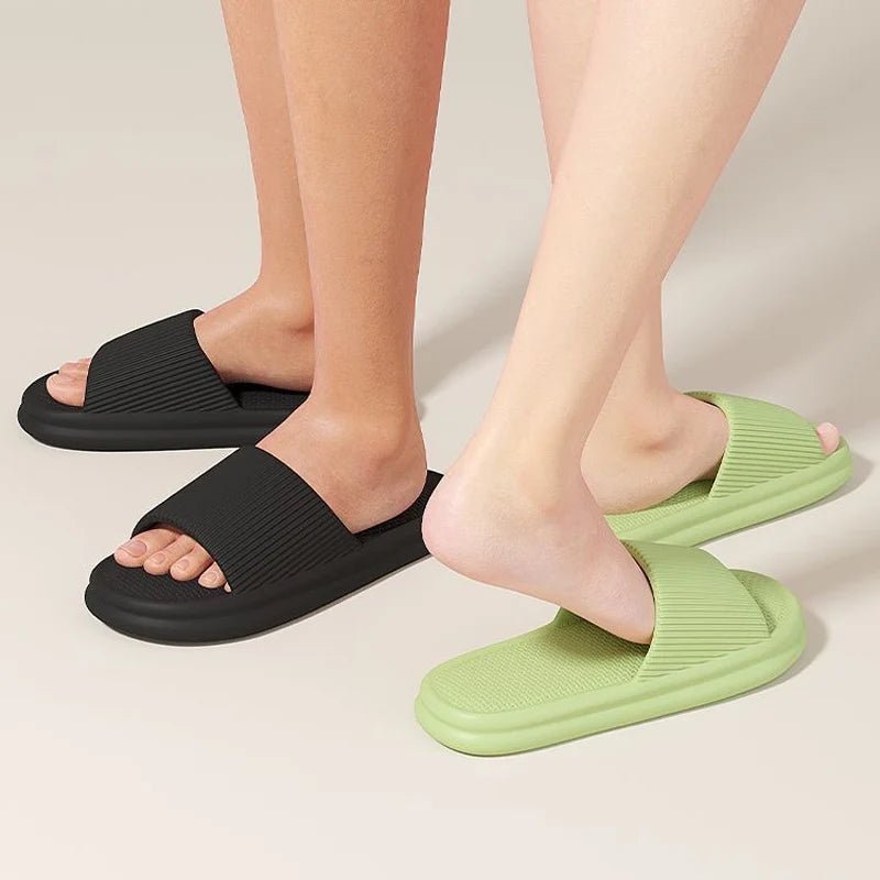Summer Slippers For Women Men Soft Lightweight Indoor Home Slides Cloud Slipper Men Flat Sandals Beach Shoes Man Male Flip Flops - PrimeNest