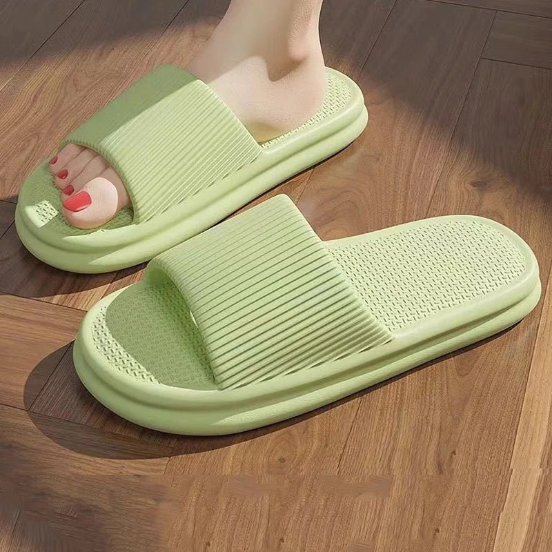 Summer Slippers For Women Men Soft Lightweight Indoor Home Slides Cloud Slipper Men Flat Sandals Beach Shoes Man Male Flip Flops - PrimeNest
