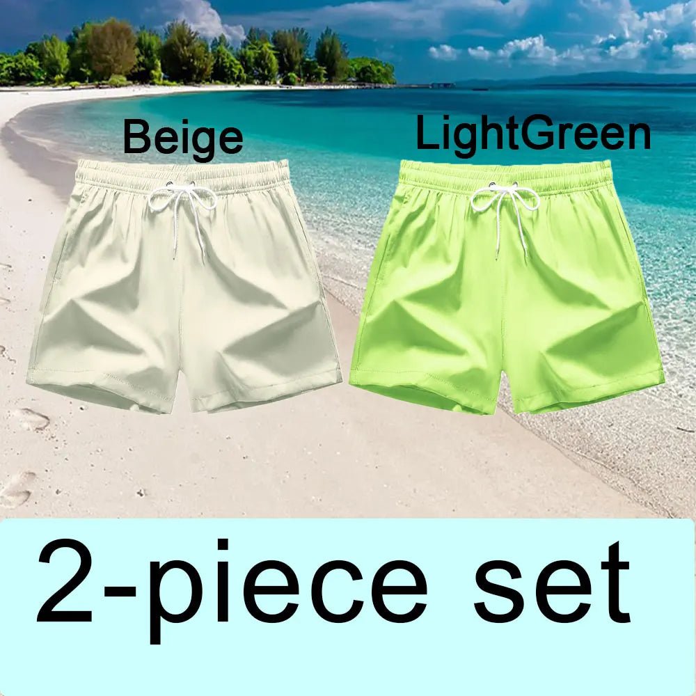 Swim Trunks Swim Shorts for Men Quick Dry Board Shorts Bathing Suit Breathable Drawstring With Pockets for Surfing Beach Summer - PrimeNest